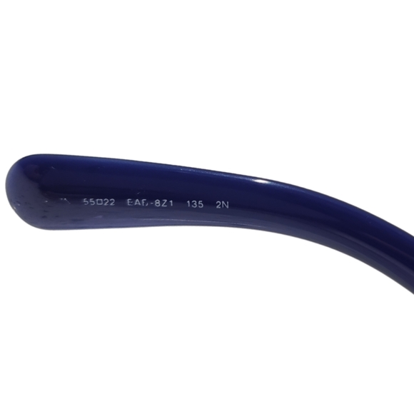 Prada Blue Round Baroque Sunglasses - Picture 7 of 10